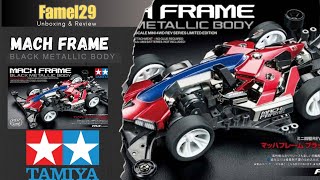 Unboxing amp Review Mach Frame Black Metallic Body  TAMIYA 95673 [upl. by Puiia]