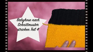 BABYHOSE nach Schnittmuster stricken Teil 44 zusammennhähen [upl. by Munster]