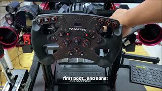 Fanatec ClubSport Formula v25x steering wheel upgrade for Fanatec GT DD Pro [upl. by Lemay100]