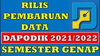 PEMBARUAN APLIKASI DAPODIK 2022C SEMESTER GENAP  CARA INSTAL DAN UPDATE DAPODIK 2022C [upl. by Cimah852]