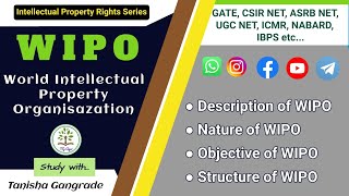 WIPO  World Intellectual Property Organization  Intellectual Property Rights  IPR  by Tanisha [upl. by Eppilihp]