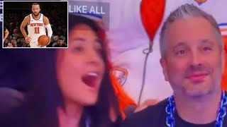 Knicks Fans Kiss Cam Moment Goes Viral for All the Wrong Reasons [upl. by Tiffa]