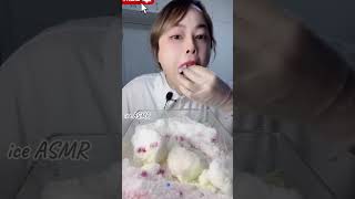 Her crunchy crispy squeakiest ice bites ASMR [upl. by Ttennaj]