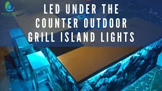 LED under the counter outdoor grill island lights [upl. by Landan]