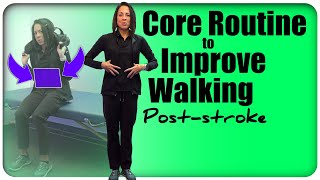 Best Core Routine to Improve Walking Poststroke [upl. by Fanchette665]