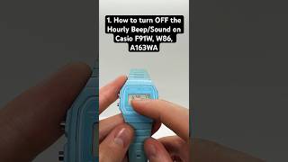 How to turn OFF the Hourly Beep on all 3 Button Casio Watches F91W W86 A163WA [upl. by Onej]