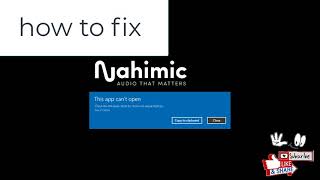 how to Fix nahimic 3 cannot be start [upl. by Mihe555]