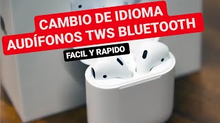 🤔 COMBIO DE IDIOMA Bluetooth tws i 11 tws i12 [upl. by Arta]