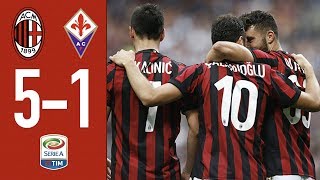 Highlights AC Milan 51 Fiorentina  Matchday 38 Serie A 201718 [upl. by Ennirok]