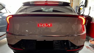 EV Vida Presents Kia EV6 Rear LED Emblem with Audio [upl. by Erodavlas]