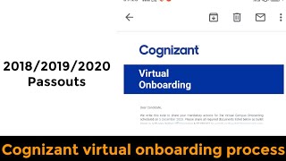 Cognizant virtual onboarding process  Documents required for onboarding  Grstalks updates  Grs [upl. by Yro]