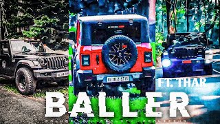 BALLER FT MAHINDRA THAR VIDEO MAHINDRA THAR WHATS APP STATUS BALLER SONG viralvideos viral [upl. by Chaddy]