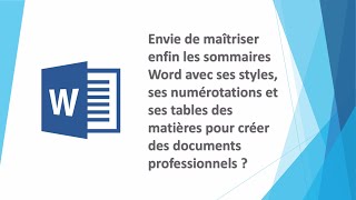 Tout ce que vous devez savoir pour créer rapidement des sommaires avec Word [upl. by Engud]