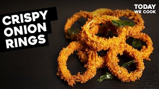 Crispy Onion Rings Recipe  Homemade Onion Rings  onion fried rings [upl. by Anelem]