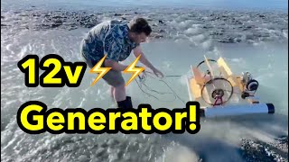 Hoverboard converted to Hydroelectric Generator [upl. by Ecnaled432]