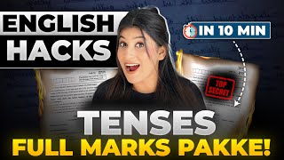 TENSES Short Trick Class 10 English😎 ErrorCorrection Most Expected Questions🔥One shot Revision✅ [upl. by Harbison587]