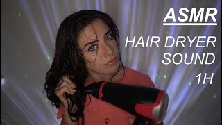 ASMR✨HAIR DRYER SOUND✨1 Hour Visual ASMR with Hand Movement [upl. by Leirej626]