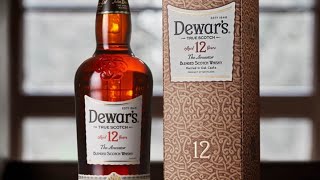 Dewars 12 years aged  blended scotch whisky review and unboxing [upl. by Heman]