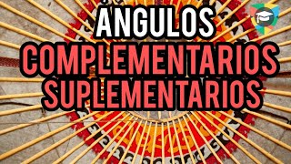 Ángulos complementarios y suplementarios ejercicios resueltos  Graficar ángulos de textos [upl. by Kreis]