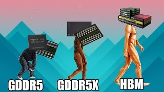 HBM vs GDDR5X vs GDDR5 ¿En qué se diferencian  Memorias tarjeta gráfica [upl. by Arul]