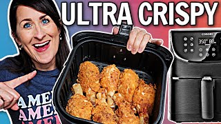 The CRISPIEST Air Fryer Fried Chicken Recipe  EASY Air Fryer Recipe  Buttermilk Fried Chicken [upl. by Herries]