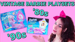 UNBOXING VINTAGE BARBIE VANITY PLAYSETS  80s amp early 90s [upl. by Alita943]