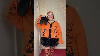 plus size spooky outfit idea 🎃 shorts plussize outfit [upl. by Ailimat]