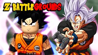 Goku Plays Z Battlegrounds  ROBLOX [upl. by Noyahs]