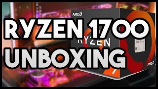 AMD RYZEN 7 1700 UNBOXING BRAND NEW CPU FROM AMD [upl. by Nerat386]