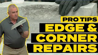 Pro Tips How to Repair Concrete Edges and Deep Damage  Concrete Repair  DIY Project Guide [upl. by Emory]