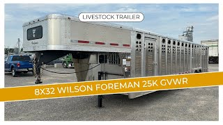 32 Wilson Foreman Aluminum Livestock Trailer [upl. by Chivers135]