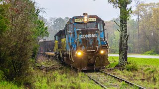 Conrail amp Rio Grande Survivors on the Hartwell Railroad [upl. by Ailis]