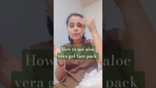 How to use aloe vera gel face pack ❤️❤️❣️ song music love shorts [upl. by Fredrika]