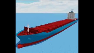 Roblox Shipping lanes Reviewing Panamax ship [upl. by Yeltneb]