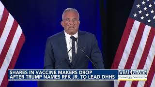 Vaccine maker stocks tumble after Trump picks RFK Jr for health secretary [upl. by Assilat]