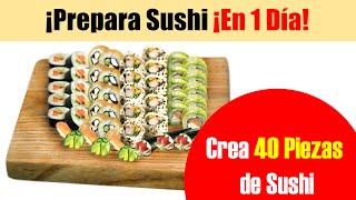 Recetas de Sushi Empanizado California Nigiri Temaki [upl. by Lindie]