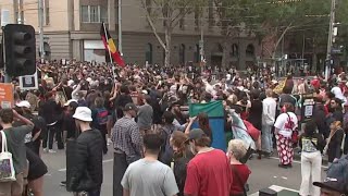 Thousands attend Invasion Day rally in Melbourne’s CBD [upl. by Admama338]