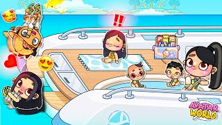 NOS PREMIÈRES VACANCES DANS UN YACHT SUR AVATAR WORLD  MISS QUEEN 👑 [upl. by Nnylaj182]