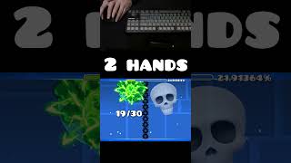 1 vs 4 Hands Geometry Dash [upl. by Mackenzie]