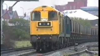 20154 amp 20057 at Parkside Warrington Fiddlers Ferry and Newton LW [upl. by Aihsenor]