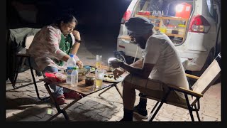 Night camping ⛺️ at Pancheri Udhampur in our luxurious camper 🚐 van  Camping couple of Jammu [upl. by Jeannette]