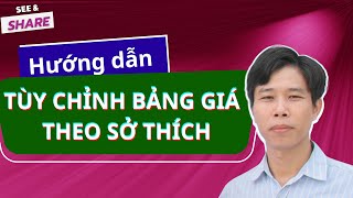 SeeampShare Hướng dẫn tùy chỉnh bảng giá theo sở thích trên TCBS vnindex chungkhoan tcbs [upl. by Launcelot664]