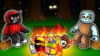 GOOBERS Go CAMPING In ROBLOX SCARY [upl. by Ricard923]