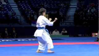 Rika Usami of Japan Individual Female Karate Kata Bronze Medal WKF Belgrade 2010 22 [upl. by Wit]