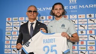 OM  Adrien Rabiot a choisi Marseille « avec le cœur » et a hâte de « voir l’ambiance » au Vélodrome [upl. by Madalena]