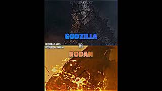 Godzilla vs Rodan godzillakingofthemonsters vsbattle vsedit wisedit wis rodan whoisstronger [upl. by Babette]