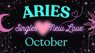 ♈️ ARIES  SINGLES 💗✨️ New Love Reading October 2024 [upl. by Ellerahc]