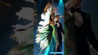 Beautiful girl and boy transform into gorgeous peacocks on Americas Got Talent stage talent [upl. by Quentin]