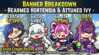 Attuned Ivy Rearmed Hortensia Rosado amp Kagetsu 1st Arcane Staff  Banner Breakdown Elusia [upl. by Viveca499]