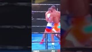 Up CloseSloMo Brilliant Jaron Ennis Combo to Knockdown Lipinets  boxing sports sports ennis [upl. by Ziza]